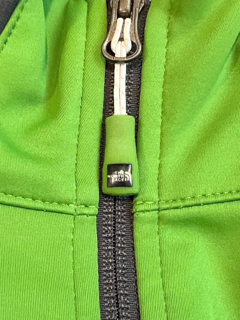 North Face Men's Full Zip Summit Series Windstopper Jacket, Green Gray, XXL